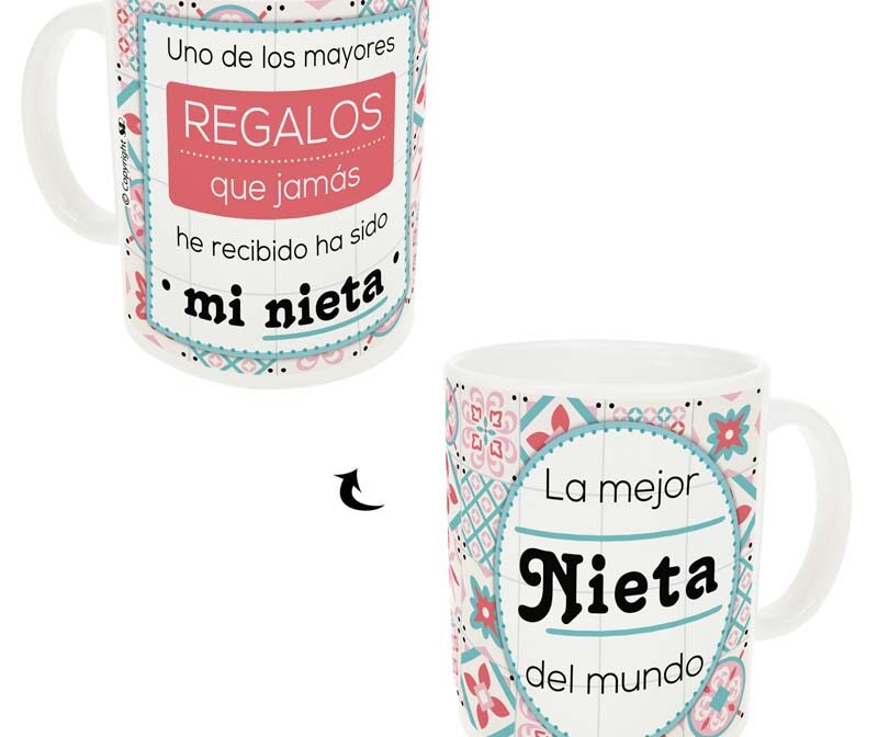 A007-Taza Azulejo "Mejor Nieta"