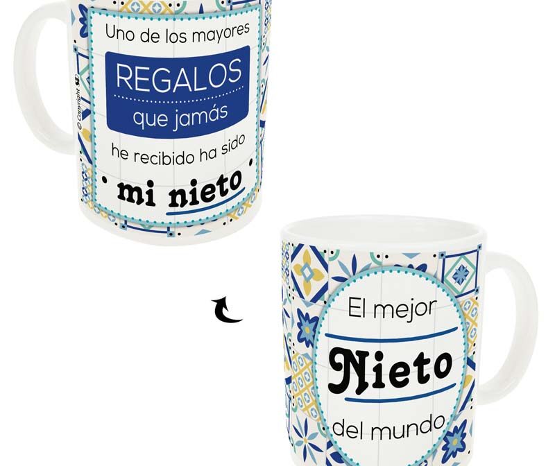 A008-Taza Azulejo "Mejor Nieto"