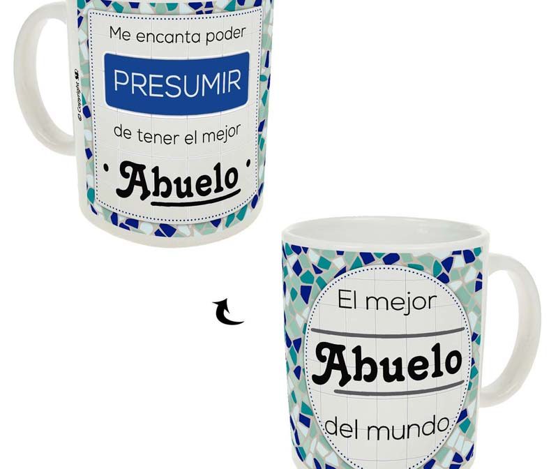 NA004-Taza Azul-Rosa "Abuelo"