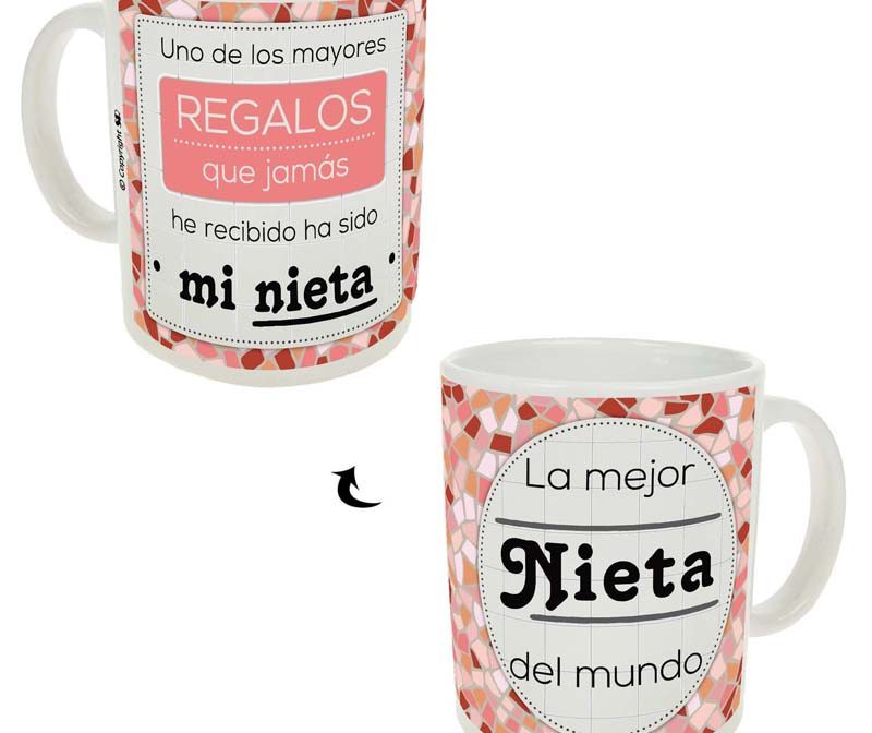 NA007-Taza Azul-Rosa "Nieta"