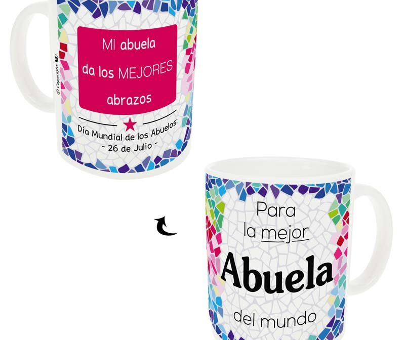 N003-Taza Trencadís "Mejor Abuela"