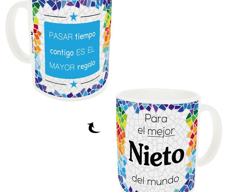 N008-Taza Trencadís "Mejor Nieto"