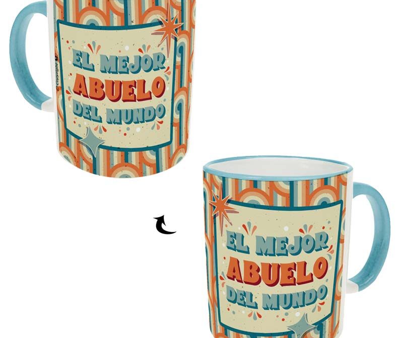 A-R023-Taza Pensando "El mejor abuelo del mundo"