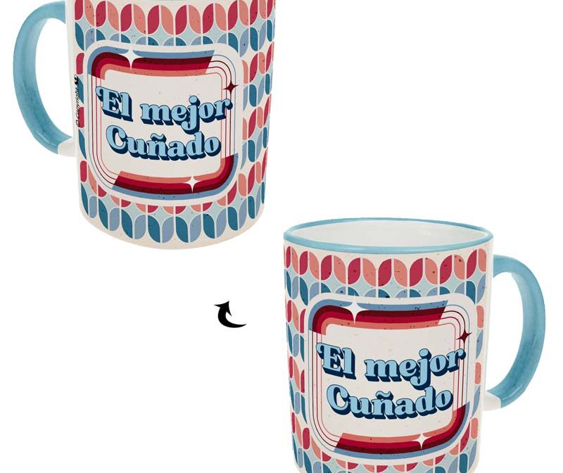 A-R035-Taza Pensando "El mejor cuñado"