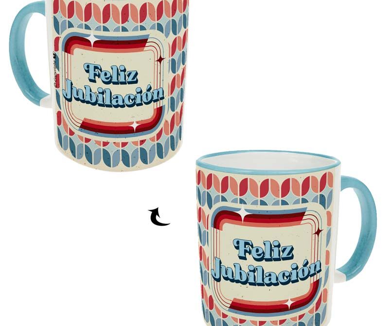 A-R060-Taza Pensando "Feliz jubilación"