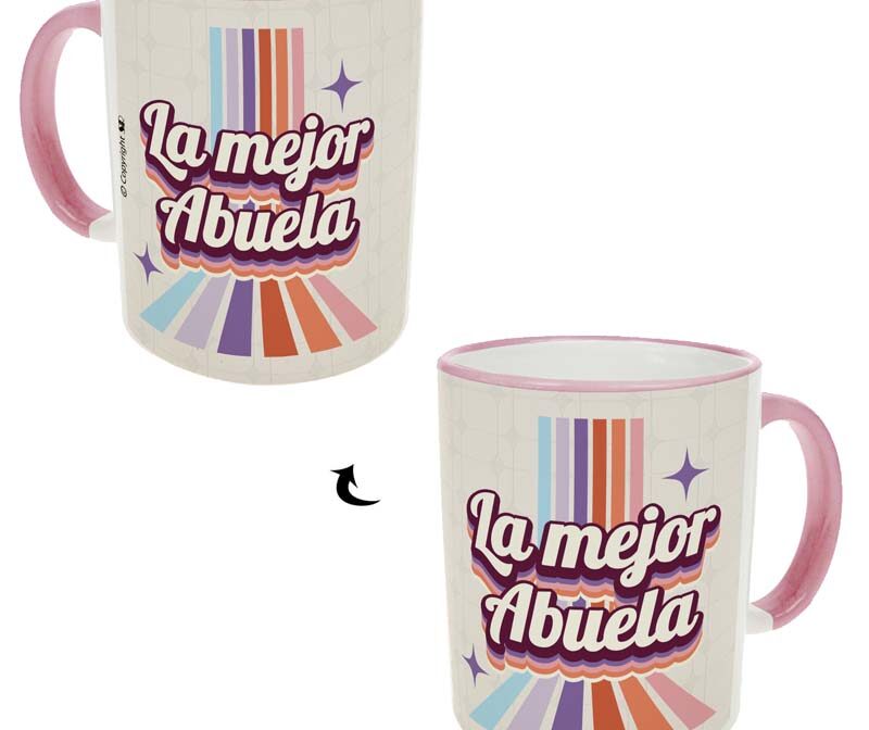 P-R021-Taza Pensando "La mejor abuela"