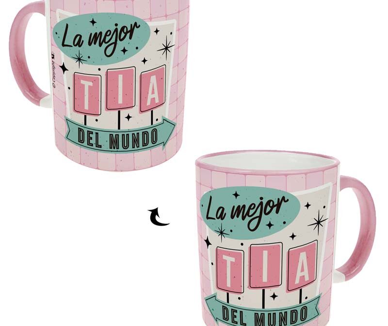 P-R031-Taza Pensando "La mejor tía del mundo"